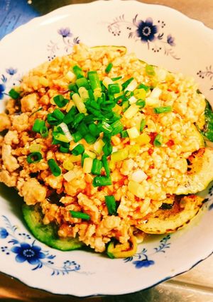 ズッキーニの鶏そぼろあんかけ-レシピのメイン写真
