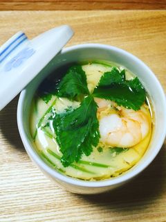 ふんわりぷるっとレンジで簡単茶碗蒸し-レシピのメイン写真