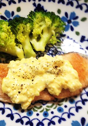 サーモンのクリームチーズタルタル添え♪-レシピのメイン写真