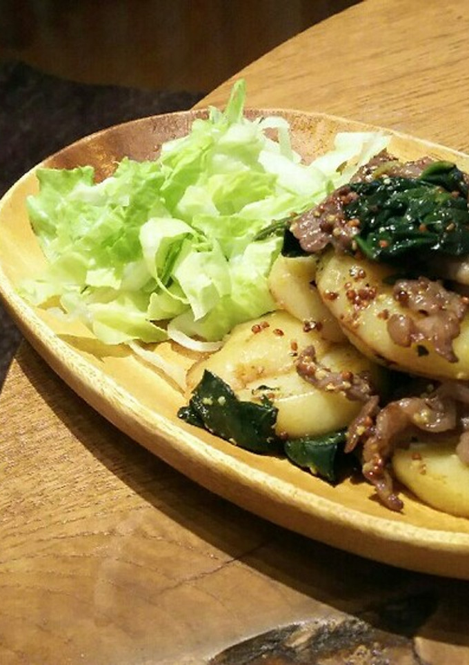 牛肉とじゃがいものマスタード炒め-レシピのメイン写真