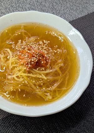 夏に最高♡金糸瓜の韓国風冷製スープ-レシピのメイン写真