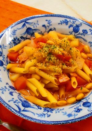 ベジ♪ミネストローネ風パスタ-レシピのメイン写真