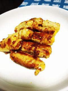 ジャガイモ肉巻きカレー味-レシピのメイン写真