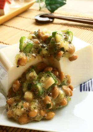 温奴✿納豆入とろねばチアシード添え-レシピのメイン写真