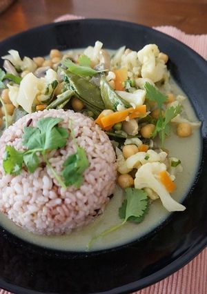 タイの野菜グリーンカレー-レシピのメイン写真