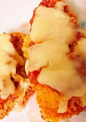 残りのミートソースでチキンチーズ焼き-レシピのメイン写真