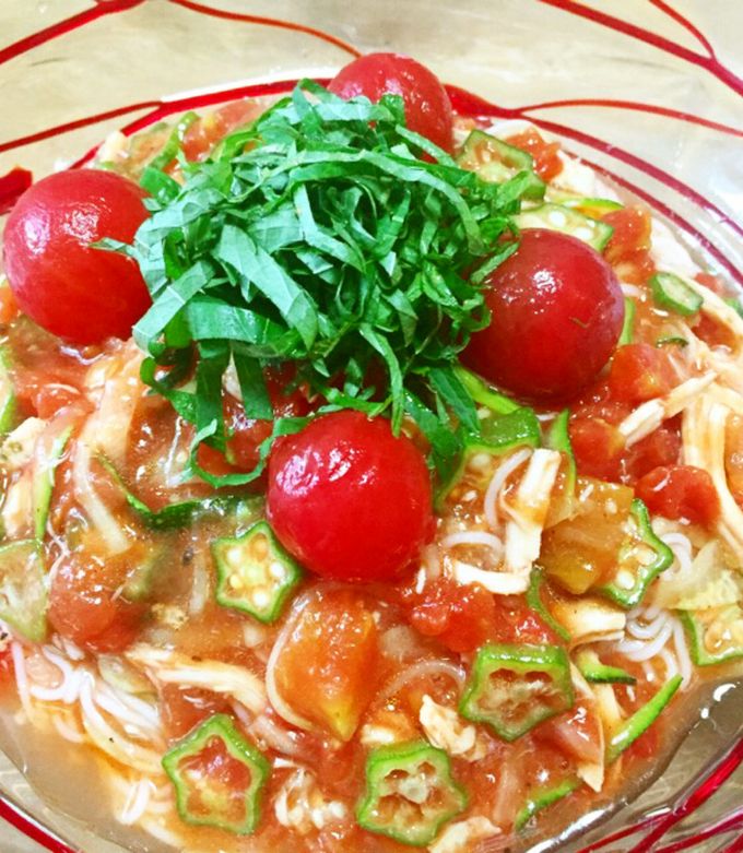 夏野菜たっぷり変わりそうめん☆彡-レシピのメイン写真