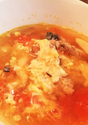 サバ缶とトマトの簡単スープ-レシピのメイン写真