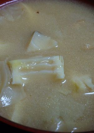 破竹と揚げさんのお味噌-レシピのメイン写真