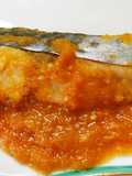 簡単♪サワラのカレー風オニオンソース焼き