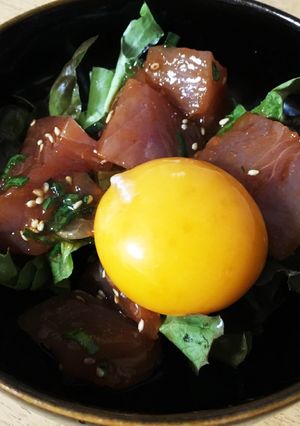 簡単!まぐろユッケ-レシピのメイン写真