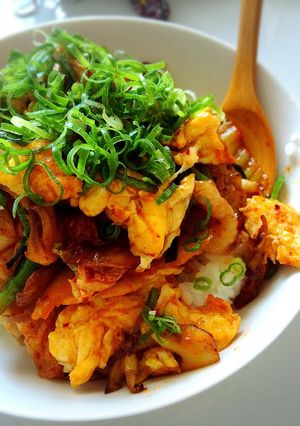 ☆スタミナ☆お手軽豚キムチ丼-レシピのメイン写真