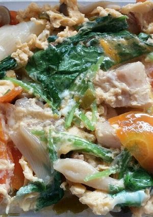 豚バラブロックの他人丼弁当-レシピのメイン写真