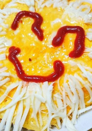 ニコニコ★おひさま印のチーズオムライス♪-レシピのメイン写真