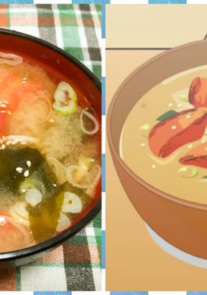 JKめし！ 第1話 焼きとまと味噌汁-レシピのメイン写真