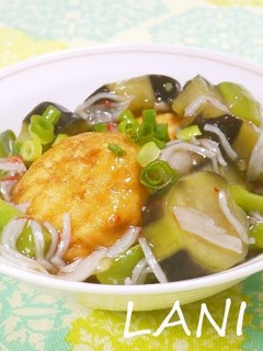 魚河岸あげ茄子のとろとろあん-レシピのメイン写真