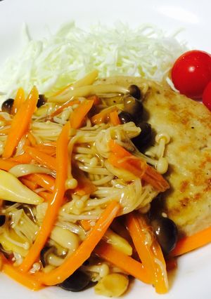 和風キノコあんかけの豆腐ハンバーグ-レシピのメイン写真