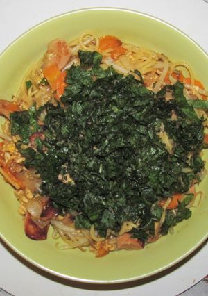 「味噌パスタ大葉添え」-レシピのメイン写真