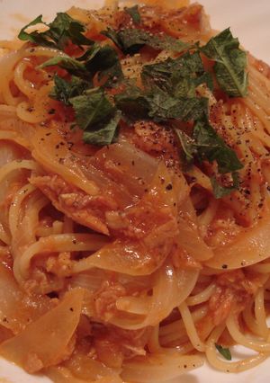 ☆ミートソース風☆ツナとタマネギのパスタ-レシピのメイン写真