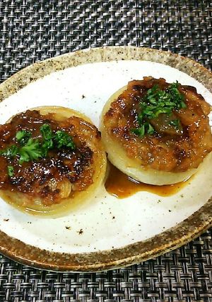 簡単♡醤油麹deオニオンバーグ♪-レシピのメイン写真
