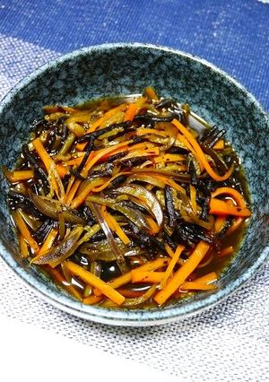簡単！基本の茄子とひじきの煮物-レシピのメイン写真