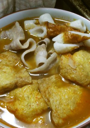 火鍋風辛美味キツネ餅入りデトックスうどん-レシピのメイン写真