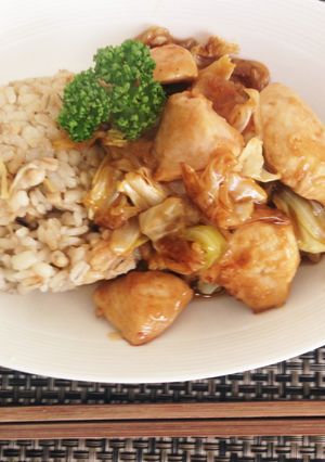 ご飯がすすむ♪鶏肉キャベツの甘酢炒め-レシピのメイン写真