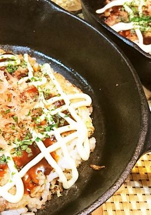 節約★冷や飯★絶品【ご飯deお好み焼き】-レシピのメイン写真