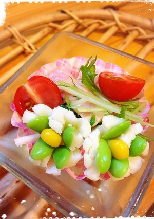 お弁当に’さけるチーズ’でお花を♥-レシピのメイン写真