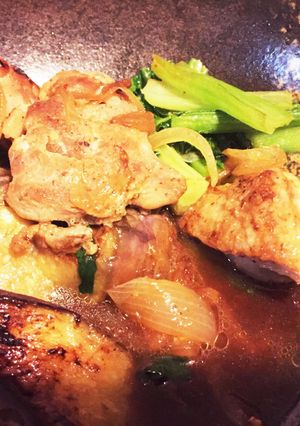鶏肉と小松菜の炒め物-レシピのメイン写真