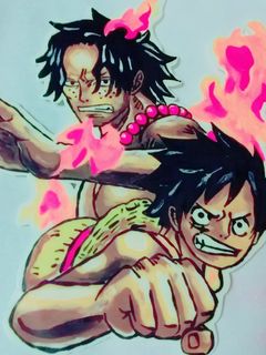 ワンピース ルフィ&エース キャラチョコ-レシピのメイン写真