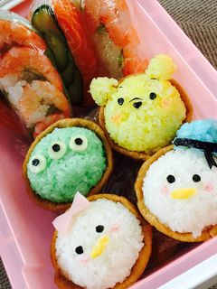 ツムツムおいなり弁当-レシピのメイン写真