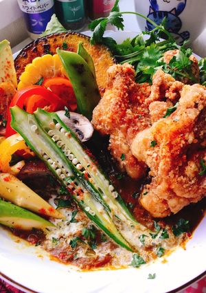 サクサク！手羽元開きザンギのスープカレー-レシピのメイン写真