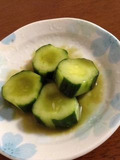 緑茶入りのキュウリの浅漬け-レシピのメイン写真