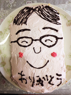 父の日に★お父さんの顔ケーキ☆-レシピのメイン写真
