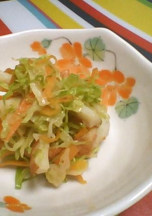 キャベツとニンジンのちくわ炒め-レシピのメイン写真