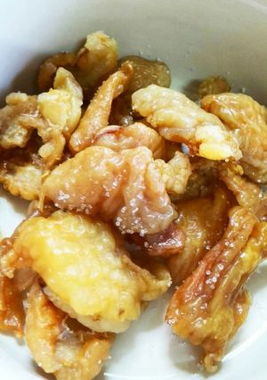 やみつき！　オーブンで鶏皮チップス☺-レシピのメイン写真