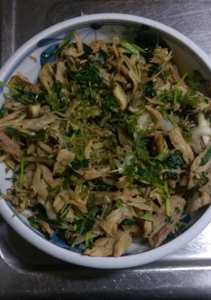 ３月１６日晩飯【マグロの焼肉の炒め物】-レシピのメイン写真