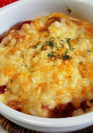 即席！ミニトマトのコーンクリームグラタン-レシピのメイン写真