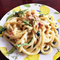 濃厚カルボナーラうどん-レシピのメイン写真