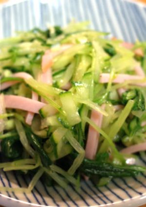 食物繊維たっぷり！水菜のお浸し、サラダ風-レシピのメイン写真