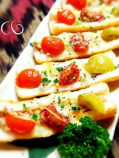 速攻おつまみ♪ツナ&しらすのちくわピザ-レシピのメイン写真