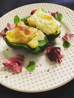 ピーマンのポテト詰め オーブン焼き-レシピのメイン写真
