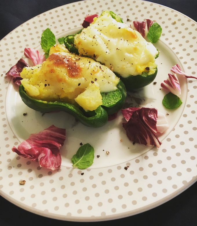 ピーマンのポテト詰め オーブン焼き by Eclat0506 【クックパッド