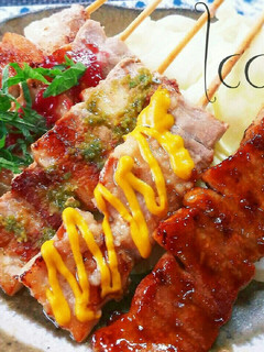 豚バラ串◎お好み5種で焼き鳥屋さん気分♪-レシピのメイン写真