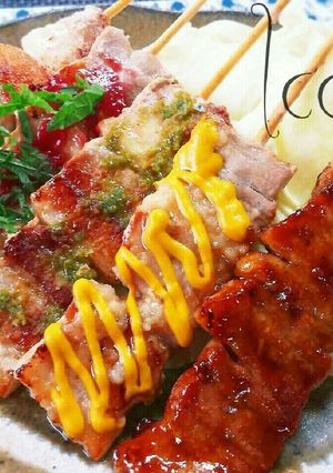 豚バラ串◎お好み5種で焼き鳥屋さん気分♪-レシピのメイン写真
