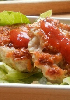 犬ご飯　鶏ともやしのヘルシーバーグ-レシピのメイン写真
