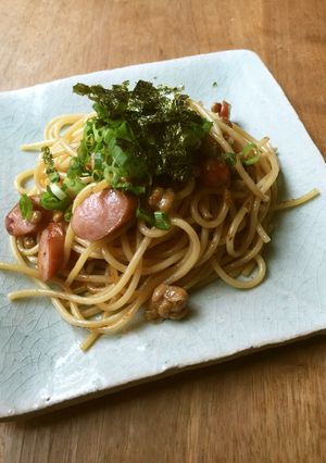 生姜入り和風納豆パスタ-レシピのメイン写真