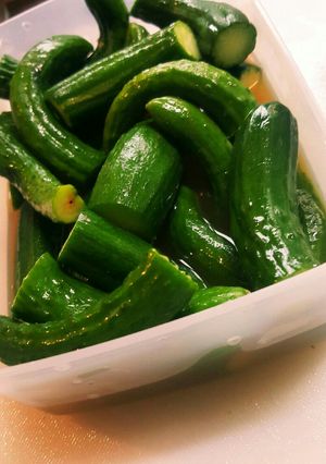 きゅうりのダシ風呂！分量はすべて①！？-レシピのメイン写真