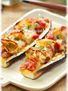 餃子のチーズ焼き*ナスボード-レシピのメイン写真